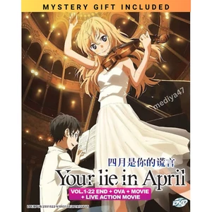 Your Lie in April Anime DVD VOL. 1-22 End + OVA + Movie English Dubbed Box Set - Picture 1 of 3