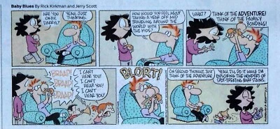 Baby Blues by Scott & Kirkman - lot of 52 color Sunday comic pages Complete 2010 - image 1 of 2