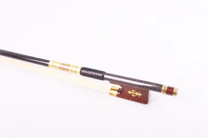 Arco de violín avanzado 4/4 arcos de fibra de carbono recto AAA arco pelo de madera de serpiente rana - Imagen 1 de 6