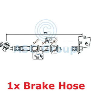 Apec BRAKING 840mm Disque Frein Étrier Flexible Tuyau Caoutchouc HOS3542 - Picture 1 of 1