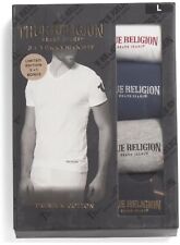 True Religion - 3+1 V Neck Tees - Gray, Navy, White & Black.