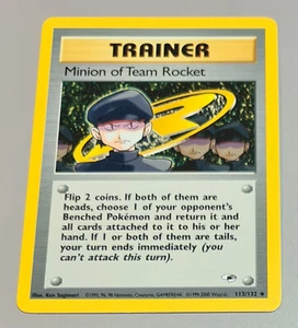 Minion of Team Rocket # 116/132 Uncommon Gym Heroes 2000 Pokemon N.Mint Vintage - Picture 1 of 6