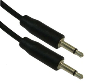 10 inch 3.5mm SLIM MONO TS (2 conductor) Male to Male Audio Cable - Picture 1 of 3