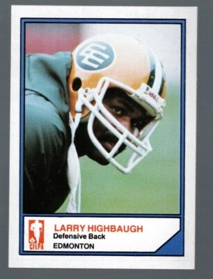 Larry Highbaugh 1983 年 JOGO CFL — 第 1/2 张图片
