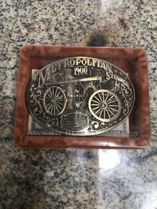 1900 Metropolitan Steamer Special Edition Fireman Belt Buckle 2.75 x 3.75" - Picture 1 of 2