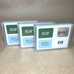 3x HP DDS-2 Data Cartridge 8 GB - C5707A - Made in Japan - Neu & Sealed - Bild 1 von 2