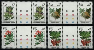 Fiji 1984 - Mi-Nr. 504-507 ** - MNH - Parejas de pasarelas - Flores / Flores - Imagen 1 de 1