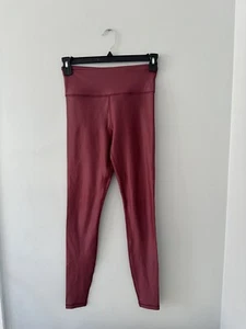 ZYIA ACTIVE leggings maroon burgundy Light n Tight Hi-Rise 6-8 - Picture 1 of 6