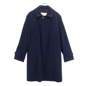 MACKINTOSH PHILOSOPHY Sanyo Shokai Stainless collar coat 38 Navy blue Men's - Picture 1 of 10