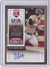 2015 Contenders USA Baseball Ticket Autograph D.J. Peterson SSP Auto DJ 50