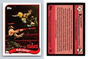 Kalisto #37 WWE Heritage 2018 Topps Trading Card - Picture 1 of 1