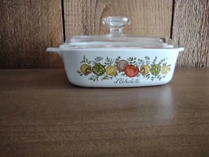 Corning Ware 1 Quart Spice of Life L'Echalote Casserole A-1- W/ Lid No Chip - Picture 1 of 2