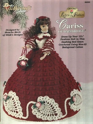 NUEVO CARISS OF BAINBRIDGE MUÑECA DE MODA VESTIDO CROCHET PATRÓN LIBRO Foto 1 de 2