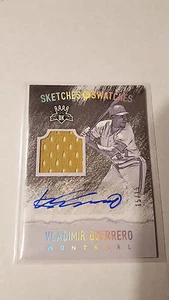 2017 Diamond Kings Sketches & Swatches Vladimir Guerrero Autograph Jersey 15/15 - Picture 1 of 1