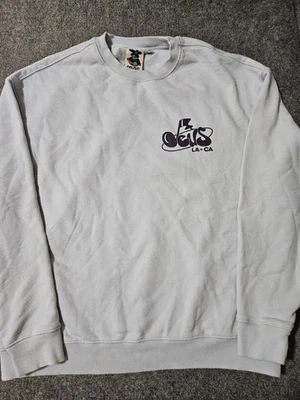 Deus Records Deus Ex Machina LA CA Light Blue Sweatshirt Size M - Image 1 of 4