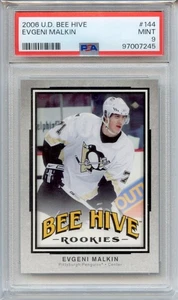 2006 UD Bee Hive Evgeni Malkin Rookie #144 PSA 9 Penguins - Bild 1 von 2