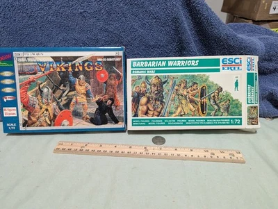 ESCI Guerreros Bárbaros Guerras Románicas, Orión Vikingos Guerreros Marinos Figuras, Juegos Foto 1 de 4