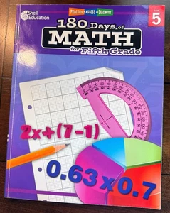 Shell Education 180 Days of Math for Fifth Grade (180 Days of Practice) Level 5 - Bild 1 von 1