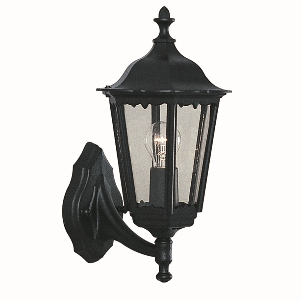 Klassische Außenwandleuchte in schwarz E27 60W Gartenlampe Aussenlampe Leuchte - Bild 1 von 1