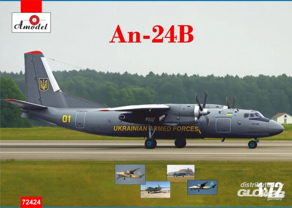 Amodel: Antonov An-24B Ukrainian Air Forces in 1:72 [7272424] - Immagine 1 di 1