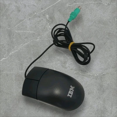 Vintage IBM PS/2 Ball Mouse MU29J 24P0383 2 Button Tested Working Retro PC - Image 1 of 4
