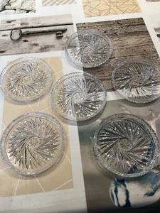 Untersetzer Bleikristall 6 Stück  - Bild 1 von 3