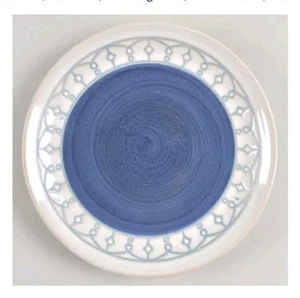 Pfaltzgraff Remi Blue 8½" Salad Plate Set/2 Stoneware Retired Pattern NEW - Picture 1 of 1