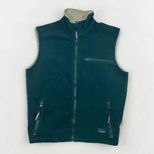Vintage LL Bean Polartec Weste Windbloc Series Medium Herren Full Zip Outdoor Grün - Bild 1 von 8