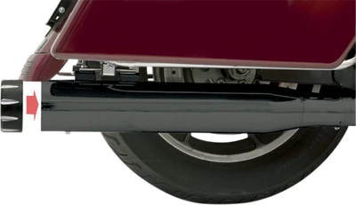 Silenciadores de escape Bassani negros cambio rápido 1995-2016 Harley Touring FLHT FLHX Foto 1 de 2