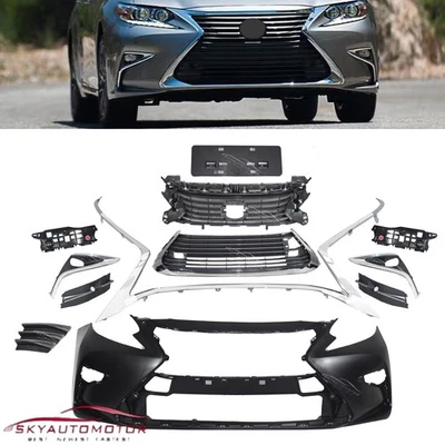 Front Bumper W/Grille /Molding Trim /Bracket Kit For Lexus ES350/ES300h 2016-18 Foto 1 de 4