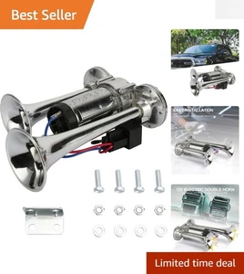 Powerful 600DB Air Horn Kit with Compressor for Cars, Boats & More - Waterproof - Bild 1 von 10