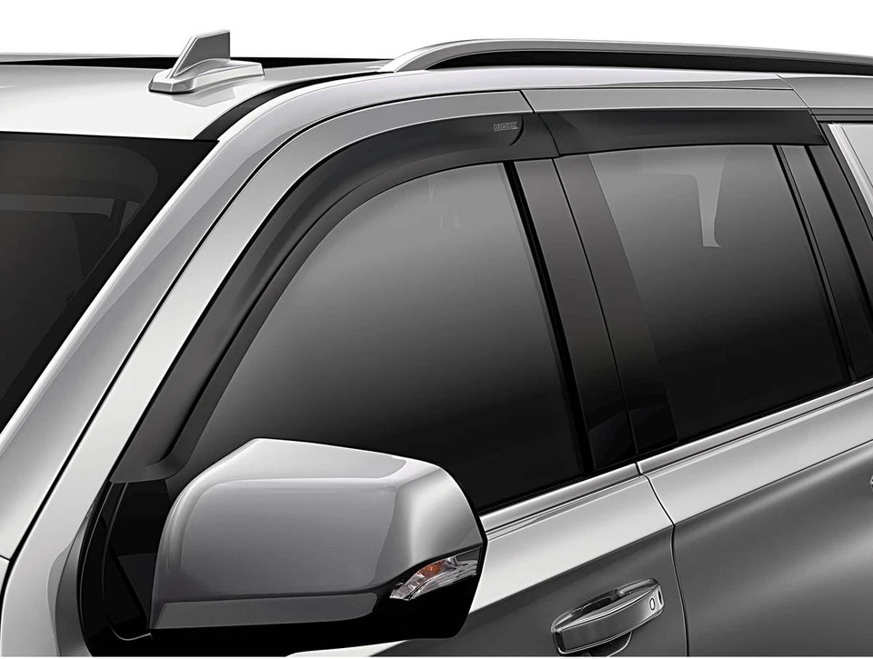 Husky Low Profile Ventvisor Matte Black Fits 05-20 Frontier 4pc Outside Mount Foto 1 de 4