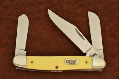 RARE CASE XX USA 1/500 YELLOW DELRIN STOCKMAN KNIFE MM MILLENIUM 3347 SS (27276) - Image 1 of 4