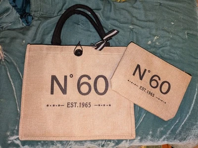 Bolso de Mano Yute Nº 60 Bolso de mano para mujer Bolso de playa Bolso de supermercado con bolsa  Foto 1 de 4