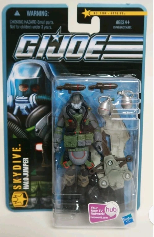 Figura de acción GI Joe Skydive Halo Jumper 2010 Pursuit of Cobra Hasbro nueva sellada Foto 1 de 1