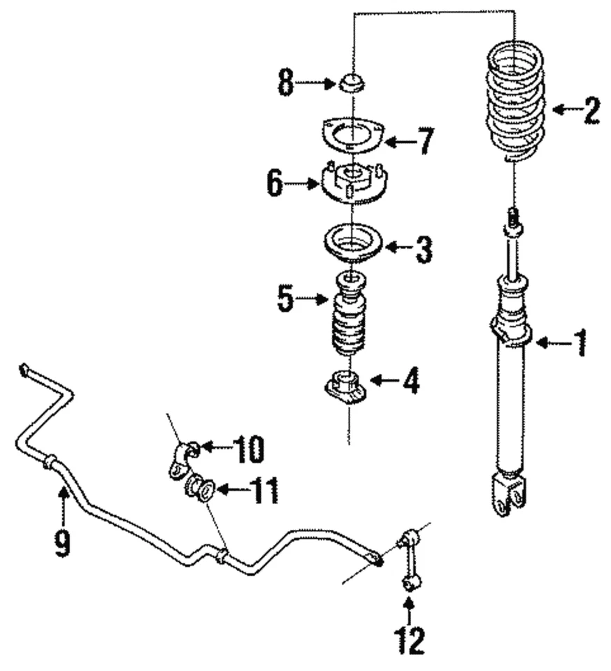 Genuine Mazda Shock Absorber H430-34-900C - Image 1 of 1