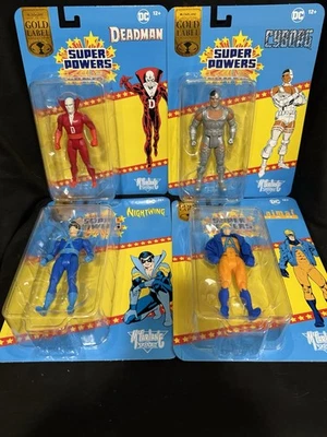 DC Super Powers Wave 11 Set Deadman Cyborg Nightwing Animal Man McFarlane Toys!! - Image 1 of 4