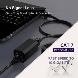 ABS Ethernet Coupler Female to Female Ethernet Cable for Cat7/Cat6/Cat5e/Cat5 - Photo 1/14