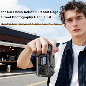 Street Grip Vlog Holder Combo Camera Grip Holder For DJI Osmo Action6 Camera - Picture 1 of 11