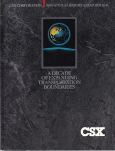 1989 CSX Transportation railroad annual report - Picture 1 of 1