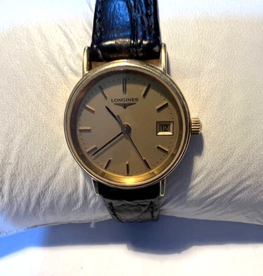 Longines Watch Women Swiss Quartz Gold Classic Dress Watch with Date – Vintage - Image 1 of 4