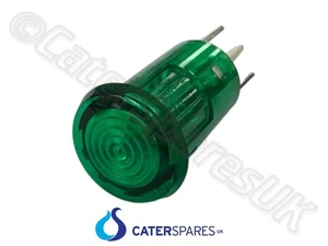 UNIVERSAL GREEN NEON INDICATOR LIGHT 12.7MM CUT OUT 100-250V FRYER OVEN ETC - Picture 1 of 9