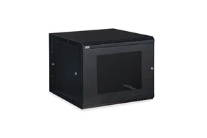 9U LINIER Swing-Out Wall Mount Cabinet - Vented Door - Picture 1 of 6
