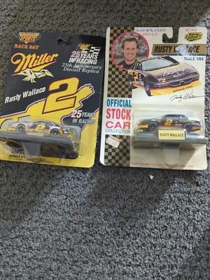 Rusty Wallace #2 Miller 25 años en carreras 1996 Nascar + 1992 diecast sellado Foto 1 de 4