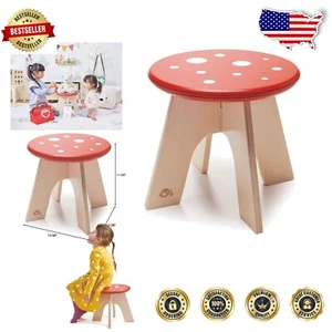 Sturdy Multi-Color Toadstool Stool for Kids - Safe & Functional Seating - Picture 1 of 6