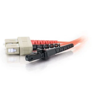 3.3ft (1m) MTRJ-SC 62.5/125 OM1 Duplex Multimode PVC Fiber Optic Cable (TAA... - Picture 1 of 5