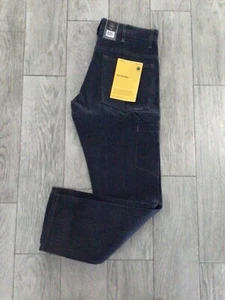 MENS G STAR CARPENTER STYLE JEANS DARK BLUE RAW DENIM BUTTON FLY W31 - L32 - Picture 1 of 2