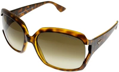 Emporio Armani 太阳镜女式棕色哈瓦那方形 EA9708 79I — 第 1/4 张图片