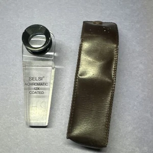 SELSI Achromatic 12X Coated Acrylic Base Magnifying Glass Used (Storage D) - Picture 1 of 7