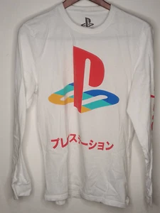 Sony PlayStation 100% Cotton Long Sleeve T Shirt In Size S. - Picture 1 of 4